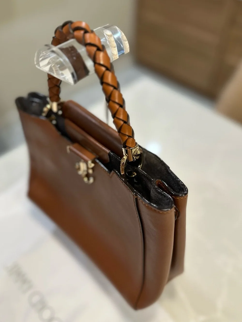 JIMMY CHOO VARENNE TOP HANDLE 2-WAY BAG